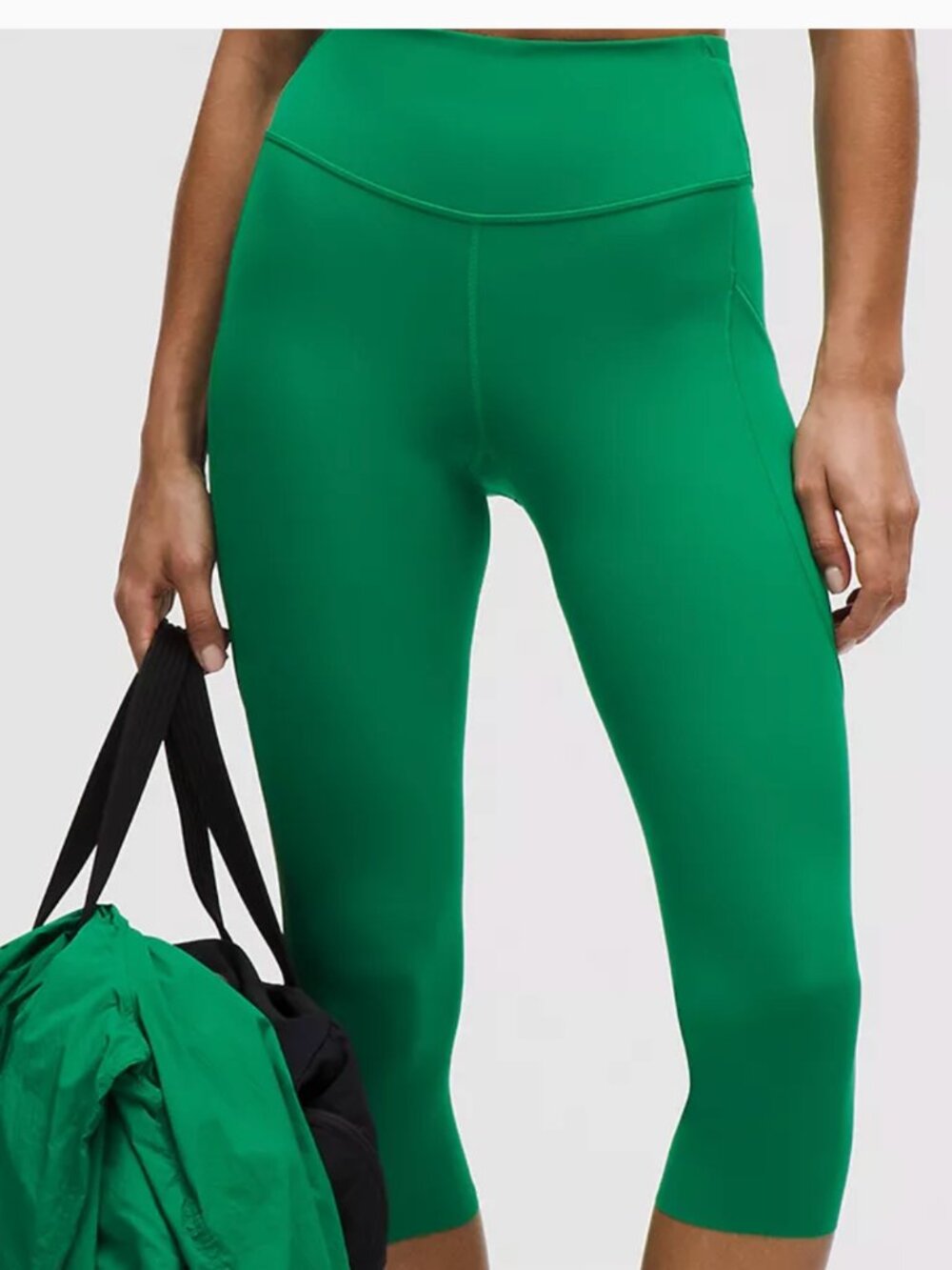 Lululemon Fast and Free High-Rise Crop 19" Tennis Raceway Green Size 4 $118